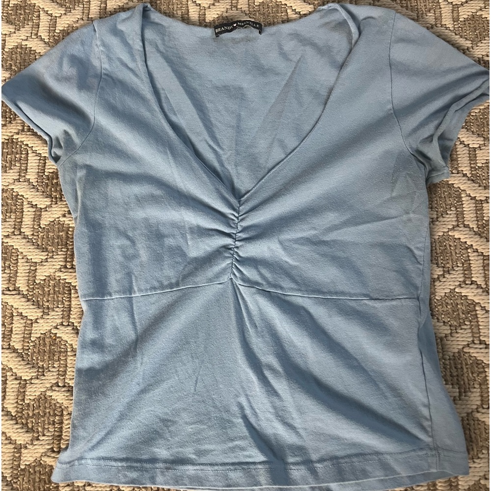 Brandy Melville blue crop top - Picture 1 of 1